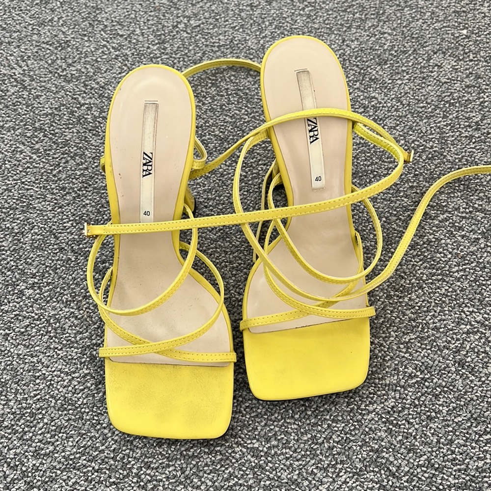 ZARA Yellow Heels